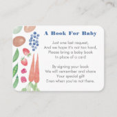 Boeren Markt Baby Boy Douche Boek Aanvraag Informatiekaartje (Voorkant)