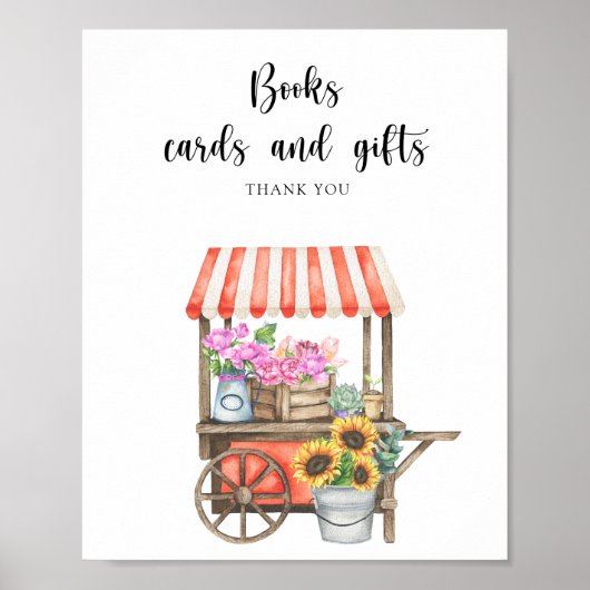 Boeren Markt baby shower - Boeken kaarten en gesch Poster (Voorkant)