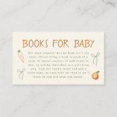 Boeren Markt Baby shower Boeken voor baby Informatiekaartje (Voorkant)