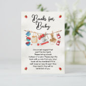 Boeren Markt Baby shower Boeken voor Baby Kaart (Staand voorkant)