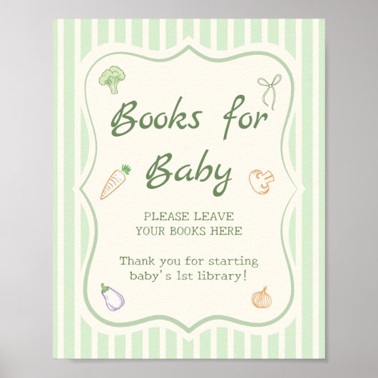 Boeren Markt Baby shower Boeken voor baby Poster (Voorkant)