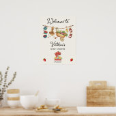 Boeren Markt Baby shower Clothesline Poster (Keuken)