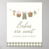 Boeren Markt Baby shower Dessert Table Sign Poster (Voorkant)
