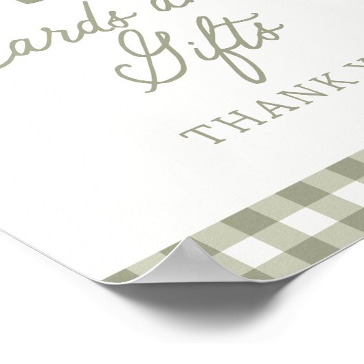 Boeren Markt Baby shower Kaarten en Geschenken Tek Poster (Hoek)