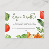 Boeren Markt Baby shower Luier Raffle Informatiekaartje (Voorkant)