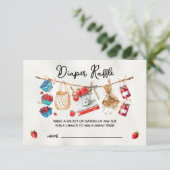 Boeren Markt Baby shower Luier Raffle kaart (Staand voorkant)