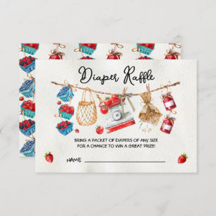 Boeren Markt Baby shower Luier Raffle kaart