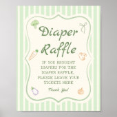 Boeren Markt Baby shower Luier Raffle Poster (Voorkant)