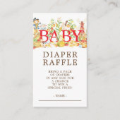 Boeren Markt Baby shower Luier Raffle Ticket Informatiekaartje (Voorkant)