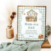 Boeren Markt Baby shower Mom-osa Bar Poster