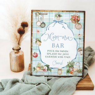 Boeren Markt Baby shower Mom-osa Bar Poster