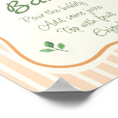 Boeren Markt Baby shower Momosa Bar Poster (Hoek)