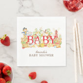 Boeren Markt Baby shower Papieren servetten (Insitu)