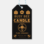 Boeren Markt Bijenwas Kaars Cadeaulabel (Achterkant)