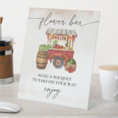 Boeren Markt Bloem Boeket Bar Teken Reclamebord Met Voetstuk (Insitu)