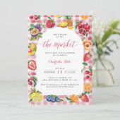 Boeren Markt Bruids Douche Uitnodiging (Staand voorkant)