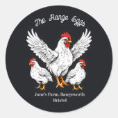 boeren markt eierdoos Etiket vrije uitloop (Voorkant)