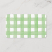 Boeren Markt Groene Baby shower Luier Raffle Informatiekaartje (Achterkant)