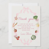 Boeren markt groente dank u kaart (Voorkant)