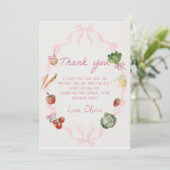 Boeren markt groente dank u kaart (Staand voorkant)