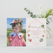 Boeren markt groente Foto Dank u kaart (Staand voorkant)