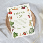 Boeren markt groente verjaardag bedankkaart