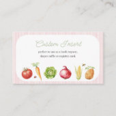 Boeren markt groentefruit stand Baby shower Informatiekaartje (Voorkant)