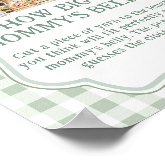 Boeren Markt Hoe groot is de buik van mama Poster (Hoek)