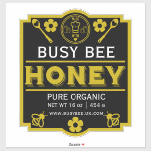 Boeren Markt Honing Jar Sticker