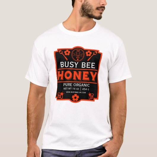 Boeren Markt Honing Jar T-shirt (Voorkant)
