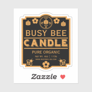 Boeren Markt Honing Kaarsen Sticker