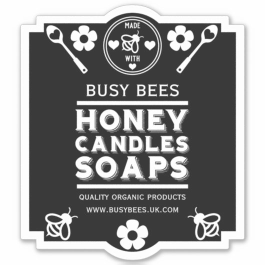 Boeren Markt Honing Product Sticker (Voorkant)