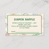 Boeren Markt Lokaal Gegroeide Luier Raffle Informatiekaartje (Voorkant)