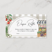 Boeren Markt Lokaal Gegroeide Luier Raffle Informatiekaartje (Voorkant)