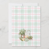 Boeren Markt Lokaal Gegroeide Meisje Baby shower Kaart (Achterkant)