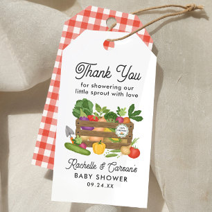 Boeren Markt Lokaal geteeld Baby shower Favor Tag Cadeaulabel
