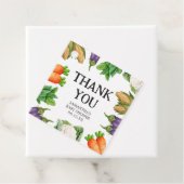 Boeren markt lokaal geteeld Baby shower plein Bedankjes Labels (In situ)