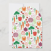 Boeren markt lokaal geteelde Baby shower boog Kaart (Achterkant)