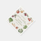 Boeren markt Lokaal geteelde Baby shower servetten (Hoek)