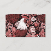 Boeren Markt Pluimvee Boerderij Rood en Witte Haan Visitekaartje (Achterkant)