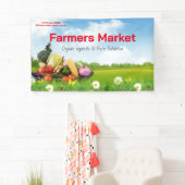 Boeren Markt produceren waterverf boerderij vers k Spandoek (Insitu)