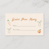 Boeren markt raden hoeveel informatiekaartje (Voorkant)