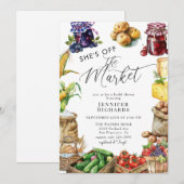 Boeren Markt Retro Rustiek Vrijgezellenfeest Kaart (Voorkant / Achterkant)