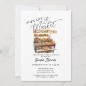 Boeren Markt Retro Rustiek  Vrijgezellenfeest Kaart (Voorkant)