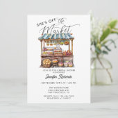 Boeren Markt Retro Rustiek Vrijgezellenfeest Kaart (Staand voorkant)