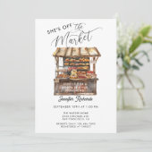 Boeren Markt Retro Rustiek Vrijgezellenfeest Kaart (Staand voorkant)