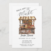 Boeren Markt Retro Rustiek Vrijgezellenfeest Kaart (Voorkant / Achterkant)