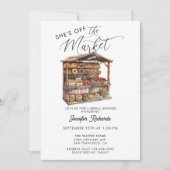 Boeren Markt Retro Rustiek  Vrijgezellenfeest Kaart (Voorkant)