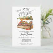 Boeren Markt Retro Rustiek Vrijgezellenfeest Kaart (Staand voorkant)