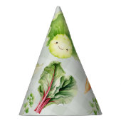 Boeren markt schattige groenten verjaardag feesthoedjes (Rechts)